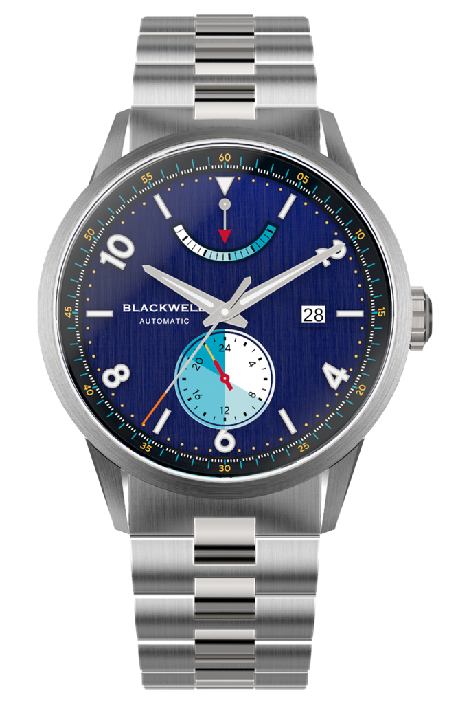[85178_13_G] Color Touch - Dark Blue Dial With Stainless Steel Case And Stainless Steel Bracelet