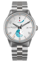 Color Touch - Matte White Dial With Stainless Steel Case And Stainless Steel Bracelet