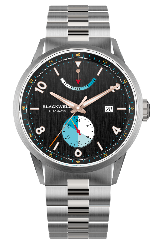 [85178_13_I] Color Touch - Black Dial With Stainless Steel Case And Stainless Steel Bracelet